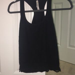 Black Lace Tank Top